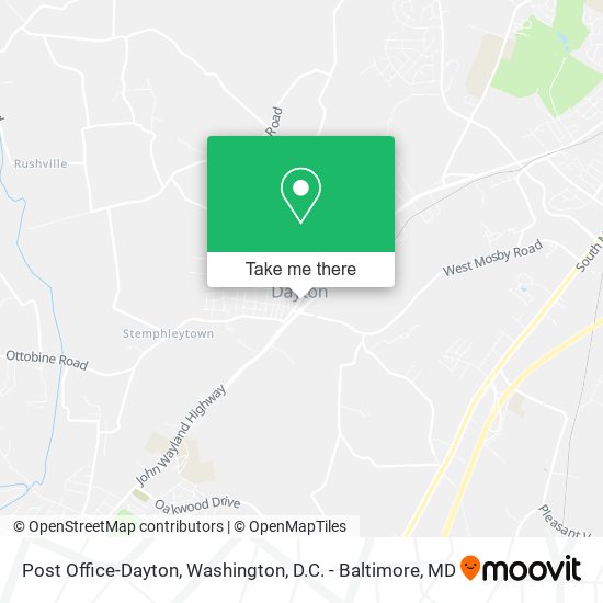 Post Office-Dayton map