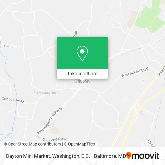 Dayton Mini Market map
