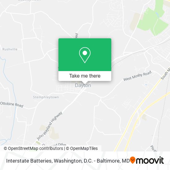 Interstate Batteries map