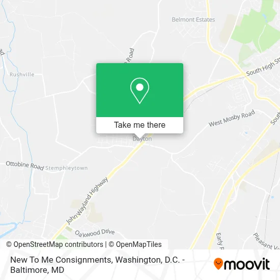 New To Me Consignments map