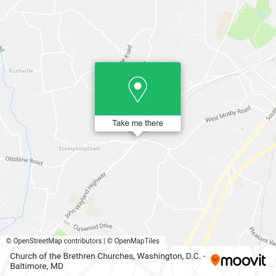 Church of the Brethren Churches map