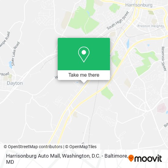 Harrisonburg Auto Mall map