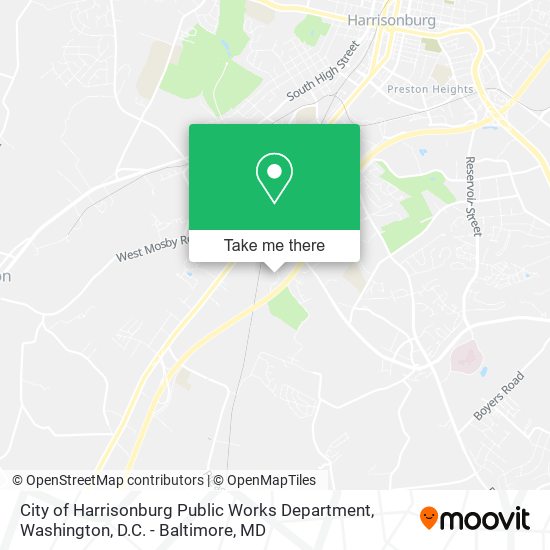 City of Harrisonburg Public Works Department map