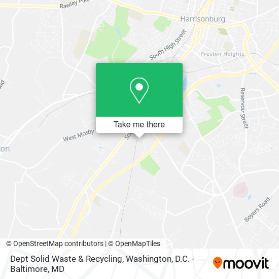 Dept Solid Waste & Recycling map