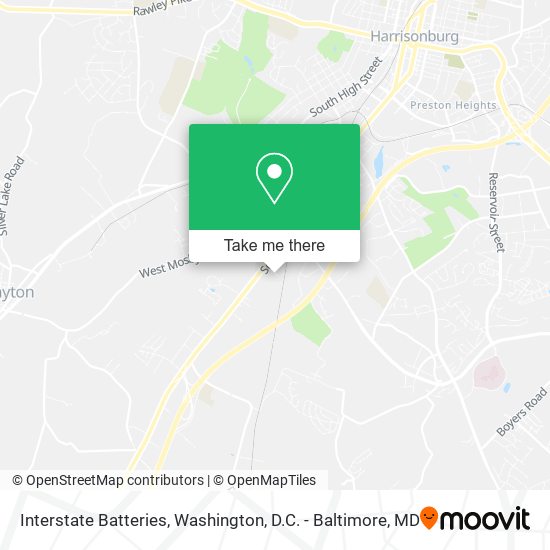 Interstate Batteries map