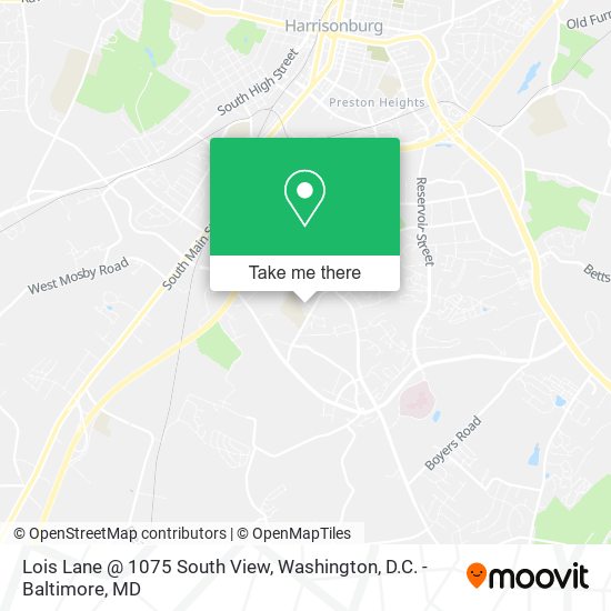 Mapa de Lois Lane @ 1075 South View