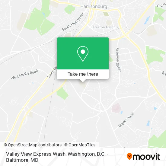 Valley View Express Wash map