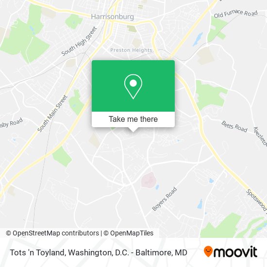 Tots 'n Toyland map
