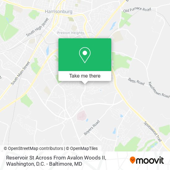 Reservoir St Across From Avalon Woods II map