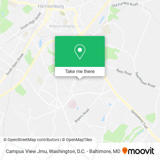 Campus View Jmu map