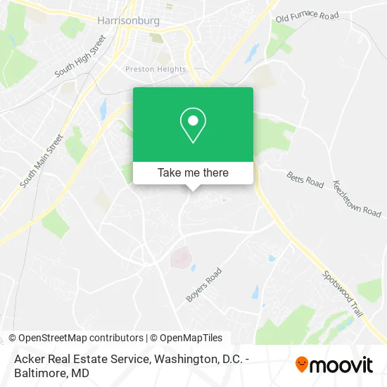 Acker Real Estate Service map