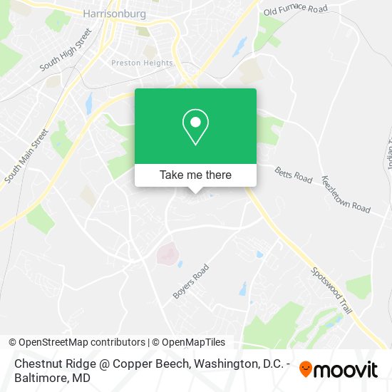 Chestnut Ridge @ Copper Beech map
