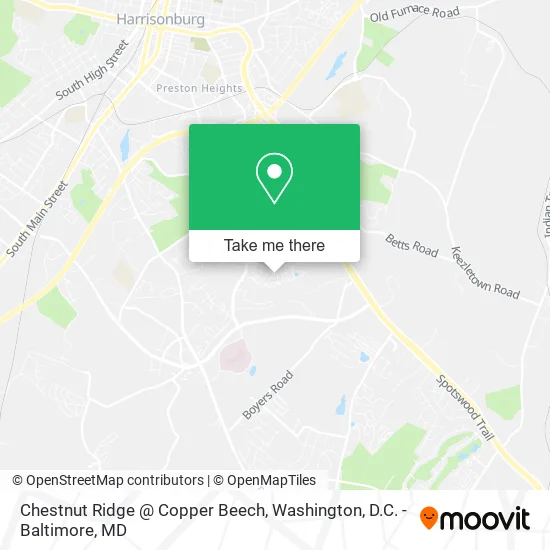 Chestnut Ridge @ Copper Beech map