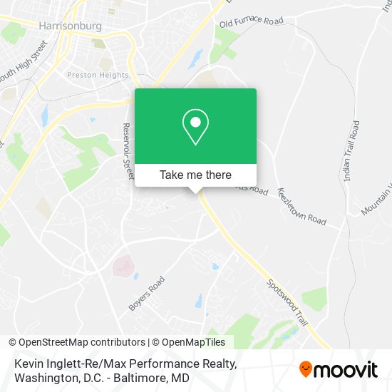 Mapa de Kevin Inglett-Re / Max Performance Realty