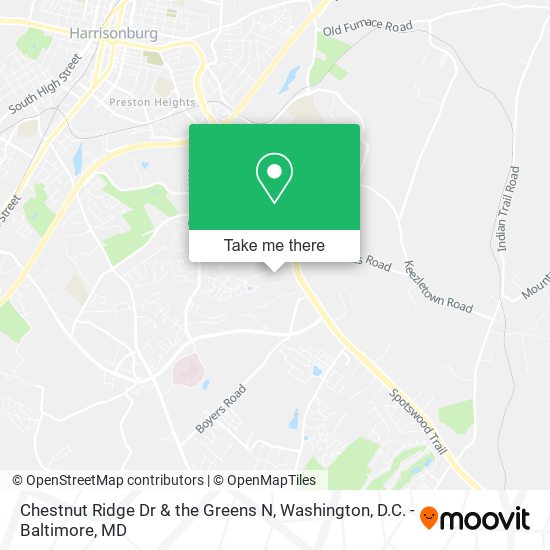 Mapa de Chestnut Ridge Dr & the Greens N