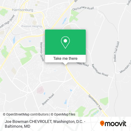 Joe Bowman CHEVROLET map