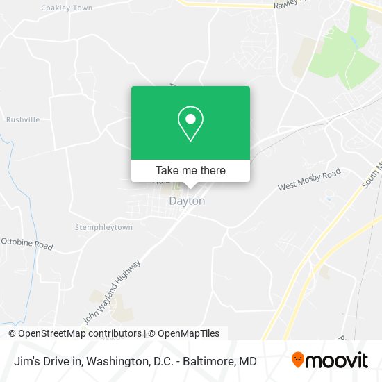 Jim's Drive in map