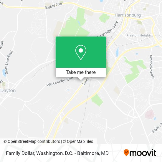 Mapa de Family Dollar