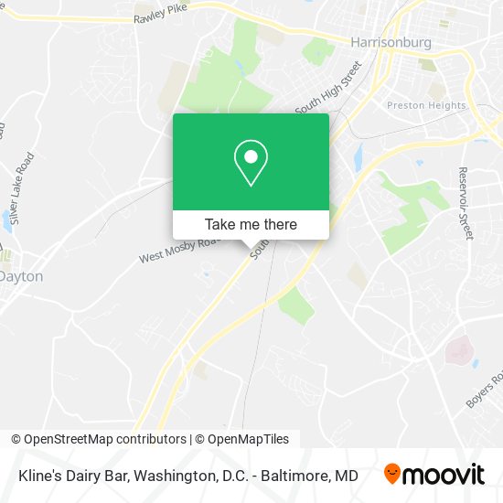 Mapa de Kline's Dairy Bar