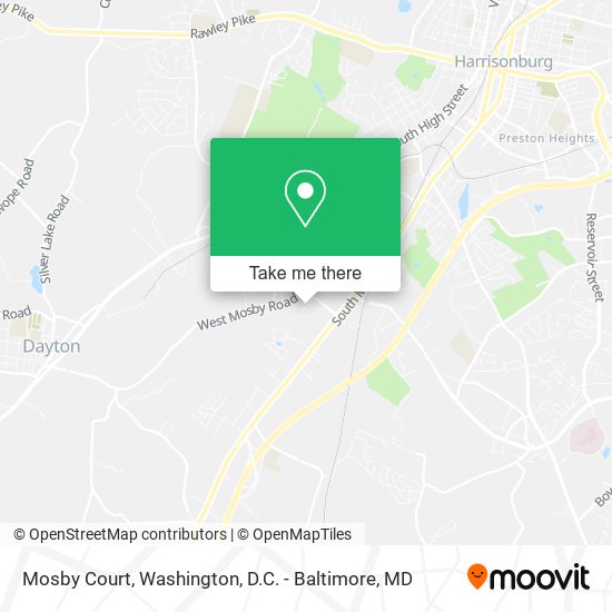 Mapa de Mosby Court