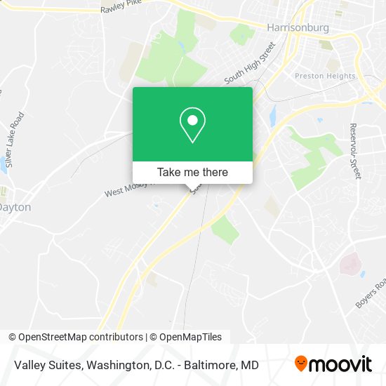 Valley Suites map
