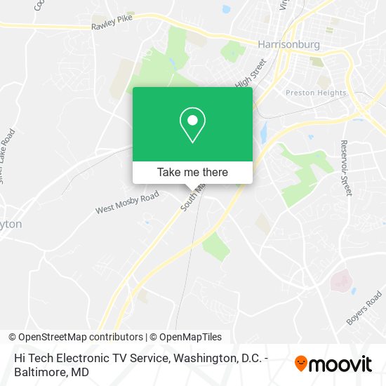 Hi Tech Electronic TV Service map