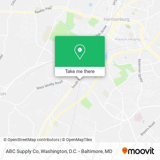 ABC Supply Co map