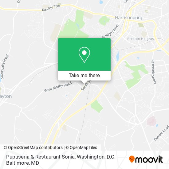 Mapa de Pupuseria & Restaurant Sonia