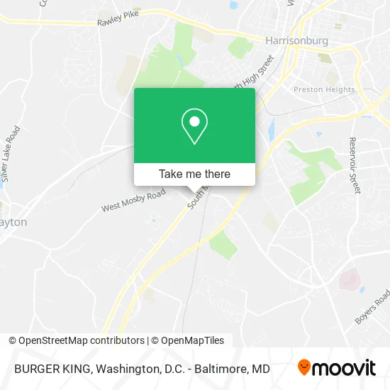BURGER KING map