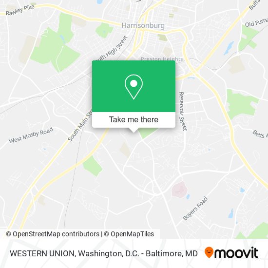 Mapa de WESTERN UNION