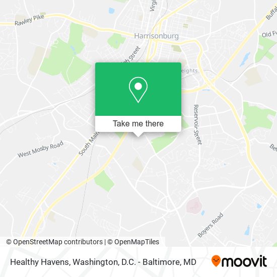 Healthy Havens map