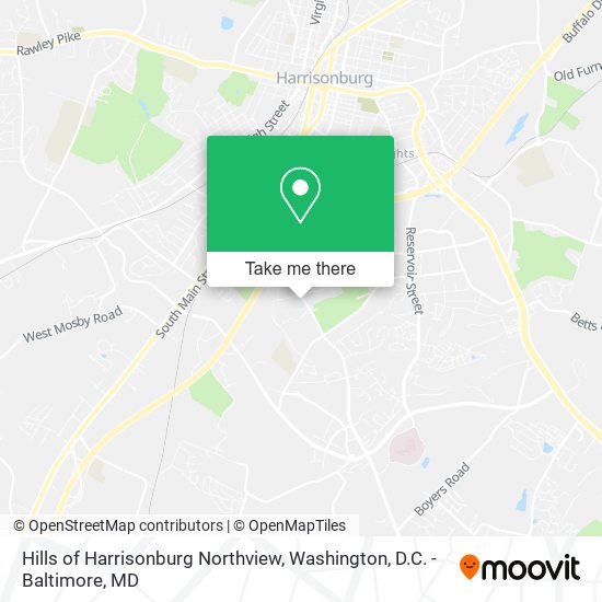 Mapa de Hills of Harrisonburg Northview