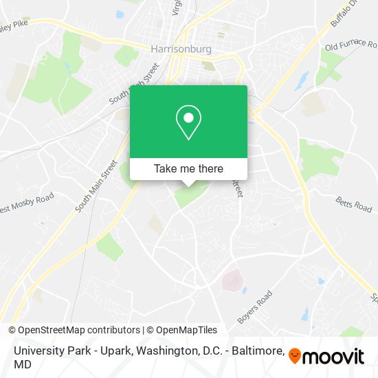 University Park - Upark map