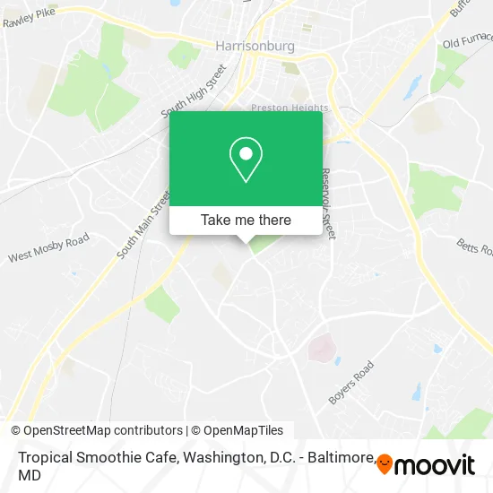 Mapa de Tropical Smoothie Cafe