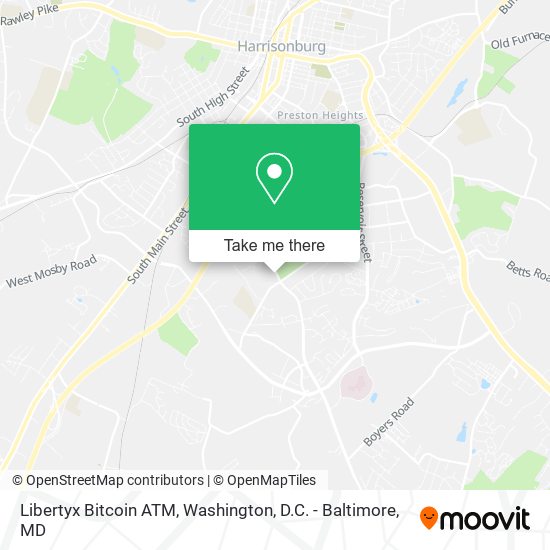 Mapa de Libertyx Bitcoin ATM