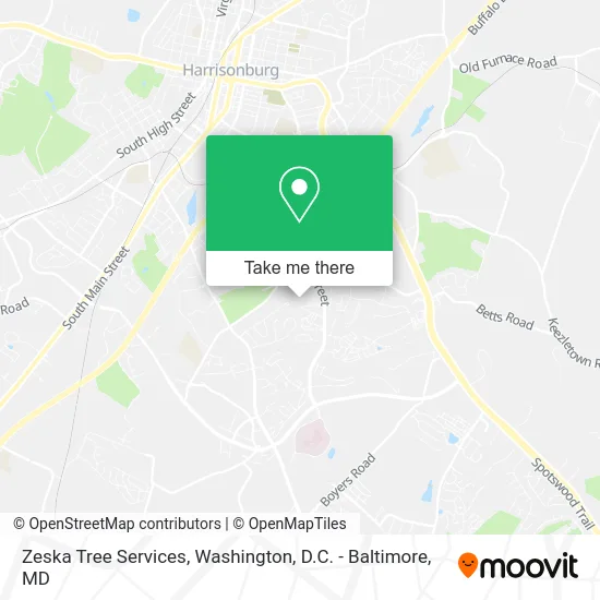 Zeska Tree Services map