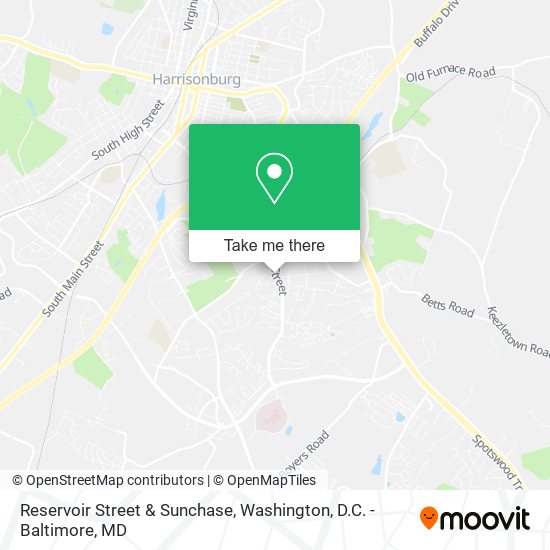 Reservoir Street & Sunchase map