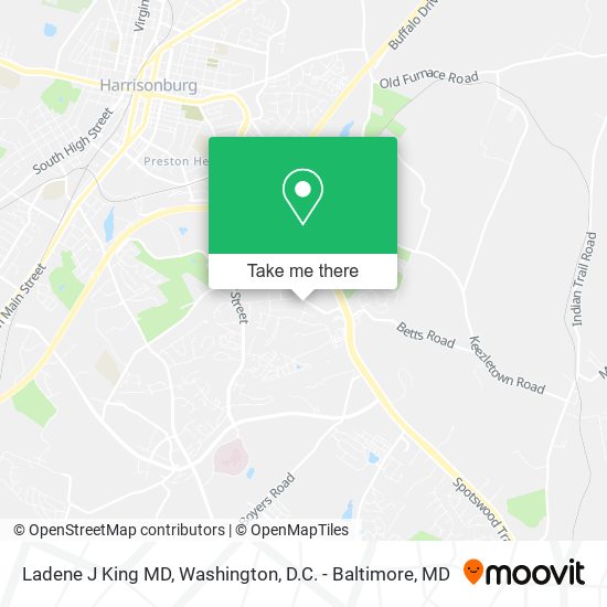 Mapa de Ladene J King MD