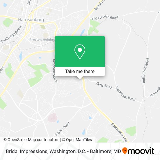 Bridal Impressions map