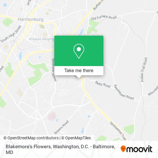 Blakemore's Flowers map