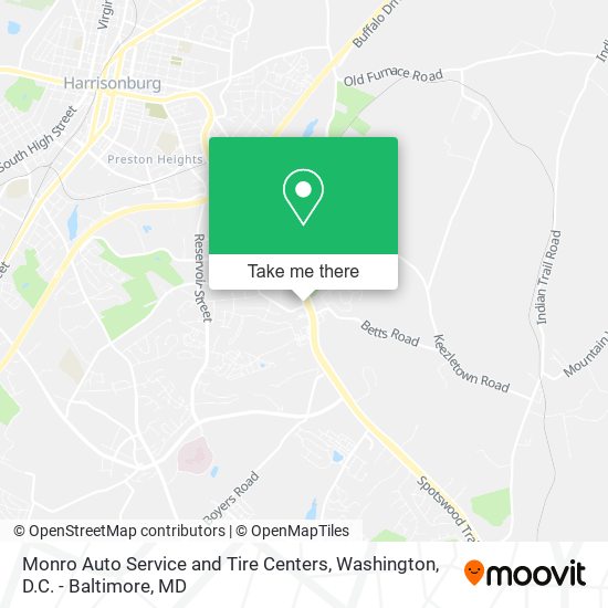 Monro Auto Service and Tire Centers map