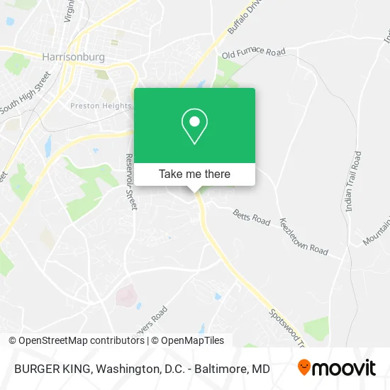 BURGER KING map