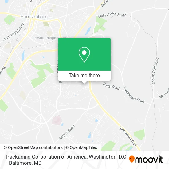 Packaging Corporation of America map