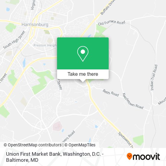 Union First Market Bank map