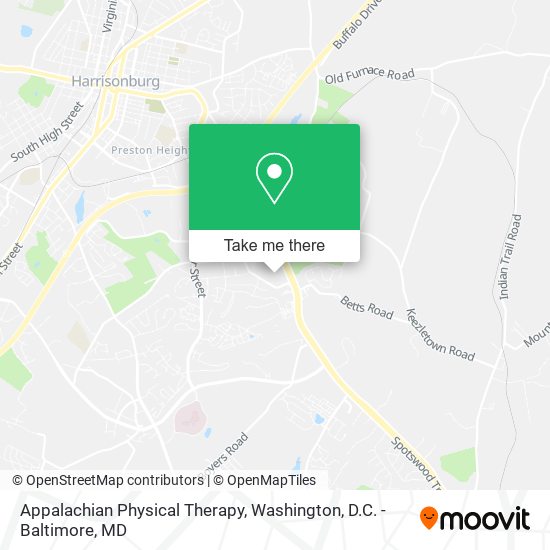 Mapa de Appalachian Physical Therapy