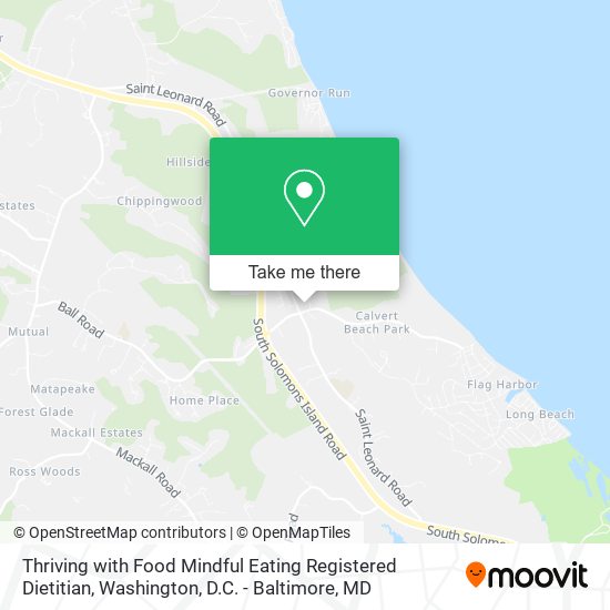 Thriving with Food Mindful Eating Registered Dietitian map