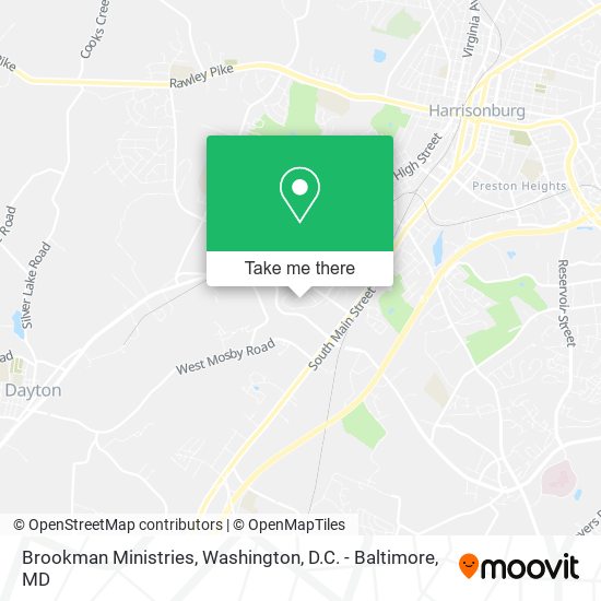Brookman Ministries map