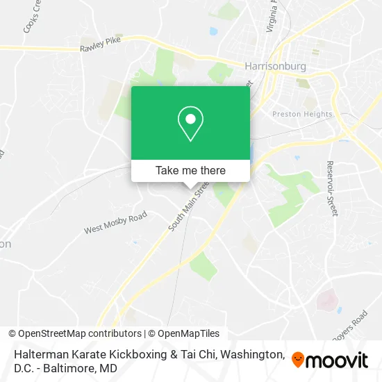 Halterman Karate Kickboxing & Tai Chi map