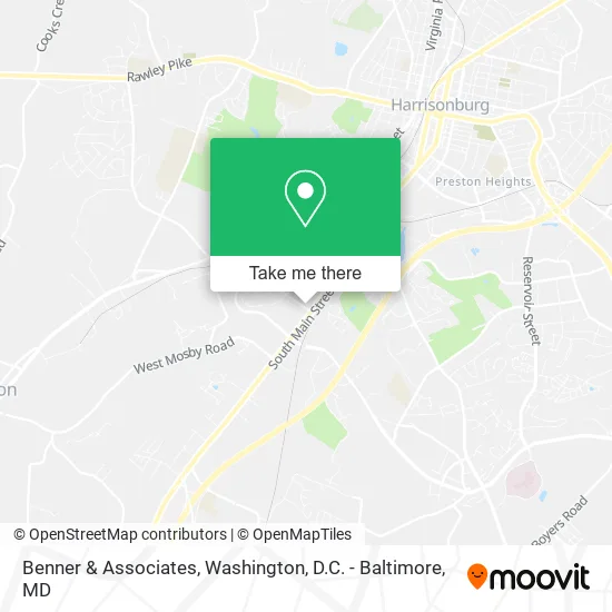 Mapa de Benner & Associates