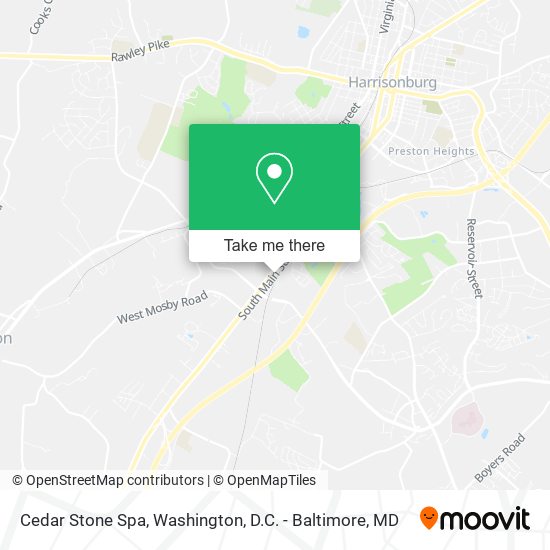 Cedar Stone Spa map